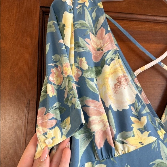 NWT Socialite Puff Sleeve Bias Midi Dress - Picture 3 of 7